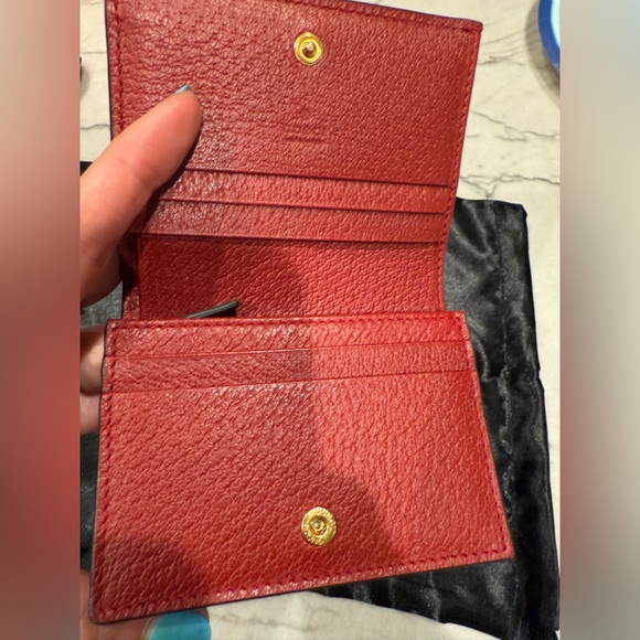 Gucci Flora Print Ophidia Print Wallet-Red Leather interior. Full Inclusion - Picture 11 of 16